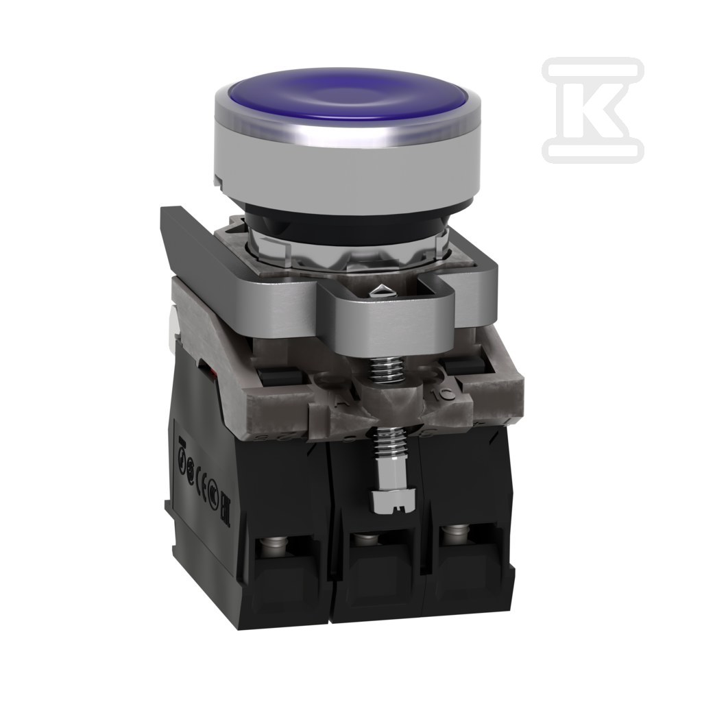 Botão plano azul LED 230/240V Harmony - XB4BW36M5